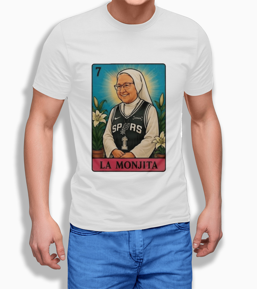 Salesian Sisters La Monjita Spurs Basketball Legend T-Shirt