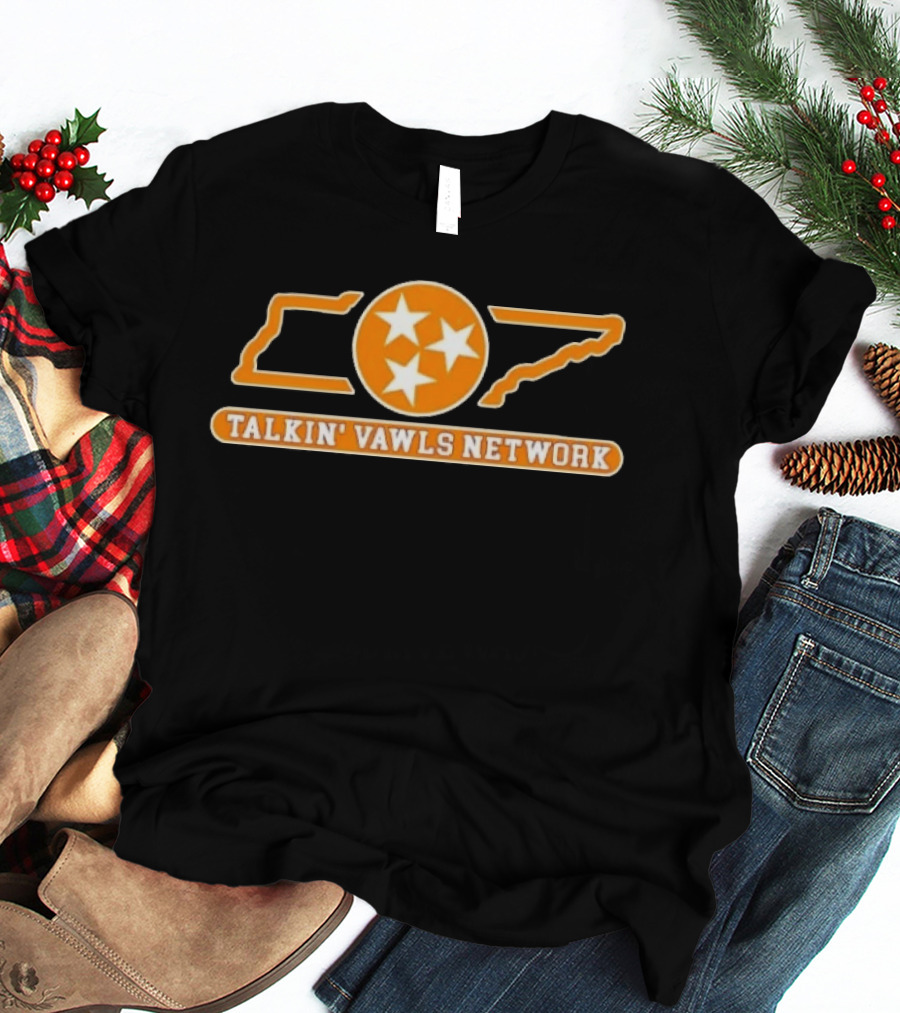 Tennessee Volunteers Talkin' Vawls Network Three Stars T-Shirt