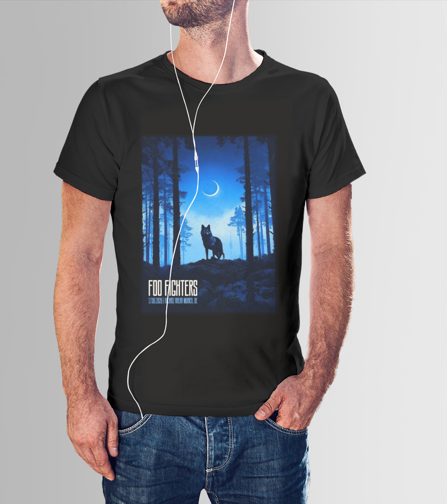 Foo Fighters 17 June 2026 Allianz Arena Munich Germany The Wolf T-Shirt