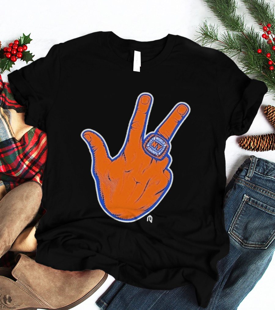 World Champion NY Ring Finger Gesture T-Shirt