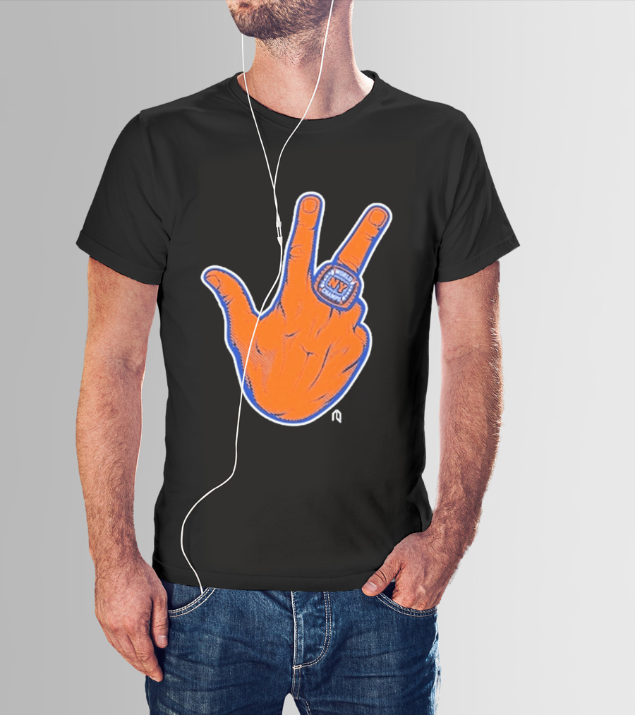 World Champion NY Ring Finger Gesture T-Shirt