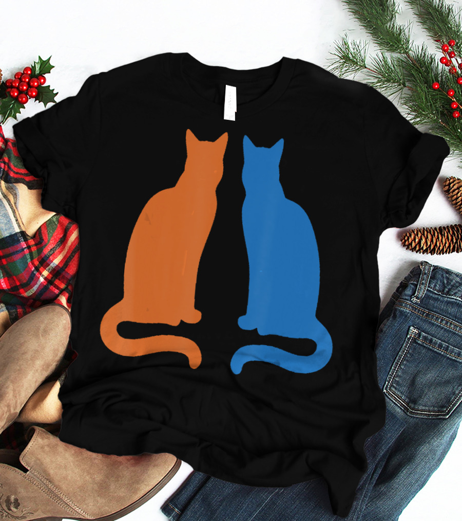 Surviving Cat Support Animals Silhouette Duo T-Shirt
