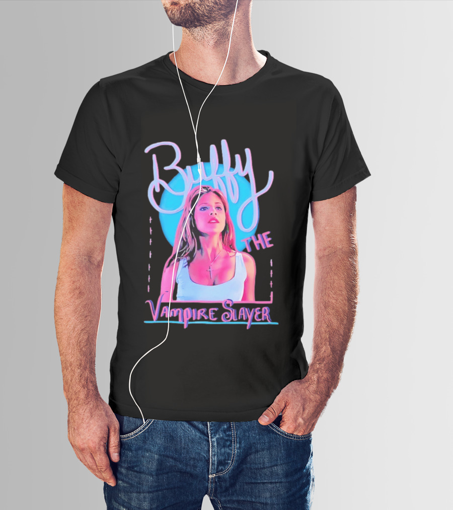 Buffy The Vampire Slayer Sarah Michelle Gellar 90s Nostalgia Fashion Icon Retro 90s T-Shirt