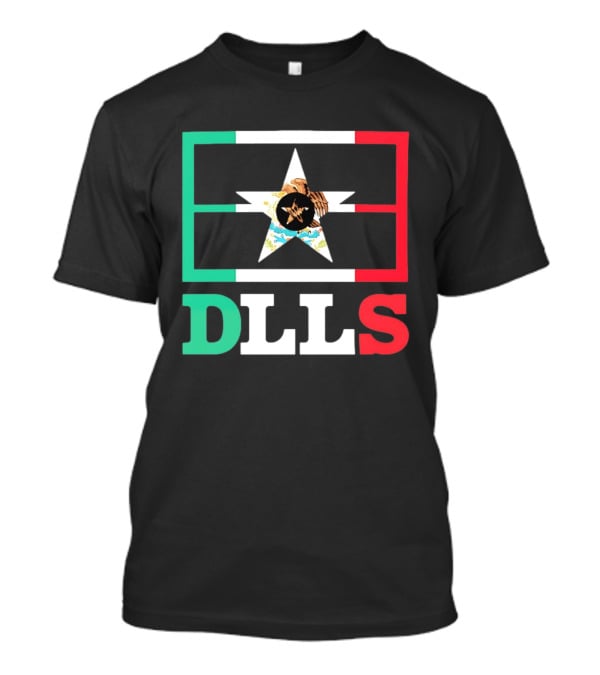 Dallas Cowboys DLLS Mexico Flag Star Heritage Pride T-Shirt