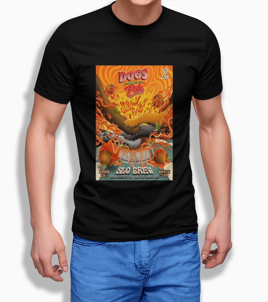 Dogs In A Pile SLO Brew San Luis Obispo June 12 2026 Live Event T-Shirt