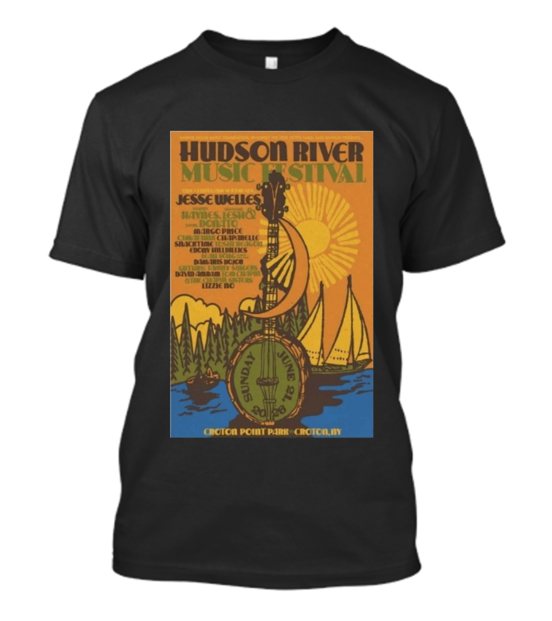 Hudson River Music Festival 2026 Croton Point Park June 21 Jesse Welles Haynes Jesh Donato Marco Price T-Shirt