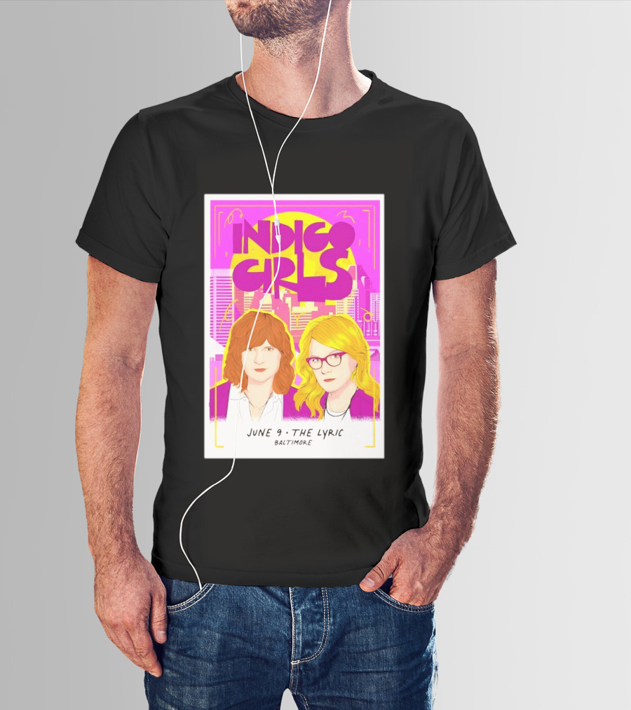 Indigo Girls June 9 The Lyric Baltimore Concert T-Shirt