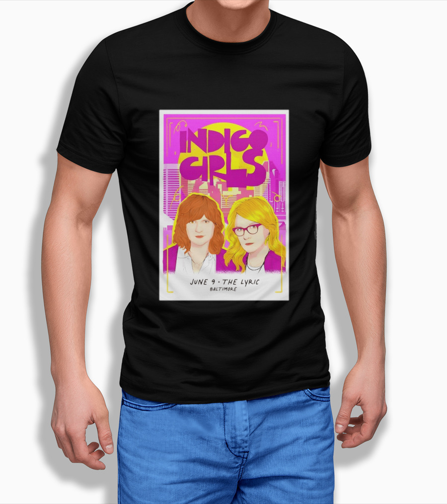 Indigo Girls June 9 The Lyric Baltimore Concert T-Shirt