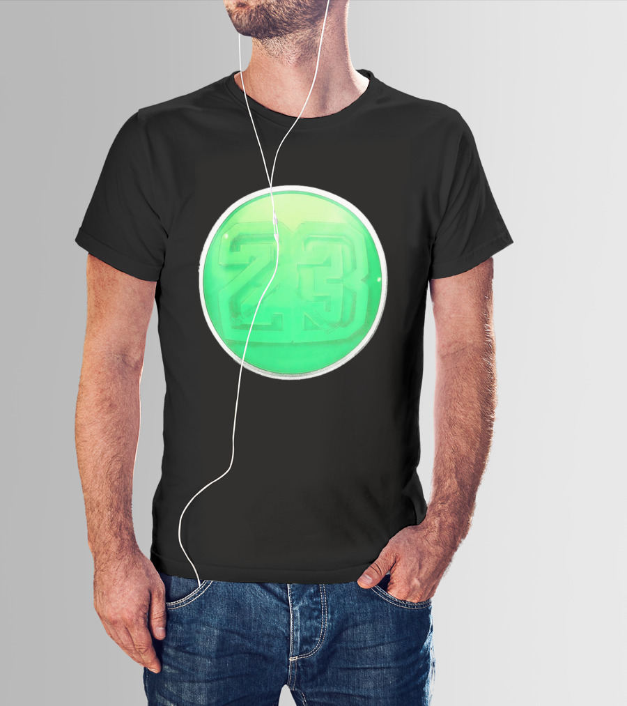 Michael Jordan 23 Green Basketball T-Shirt