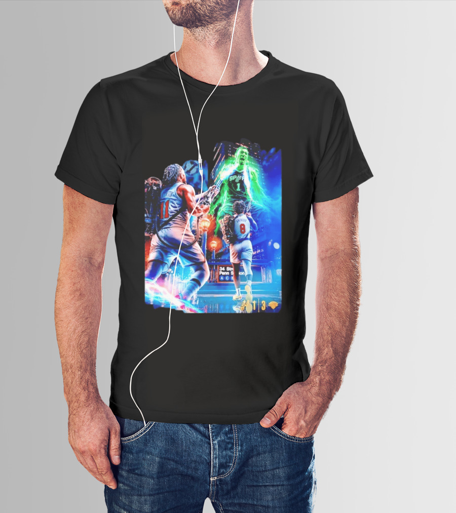 OG Anunoby 33 PTS 4 REB 7 3PM Knicks Comeback Vs Spurs At 34 Street Penn Station T-Shirt