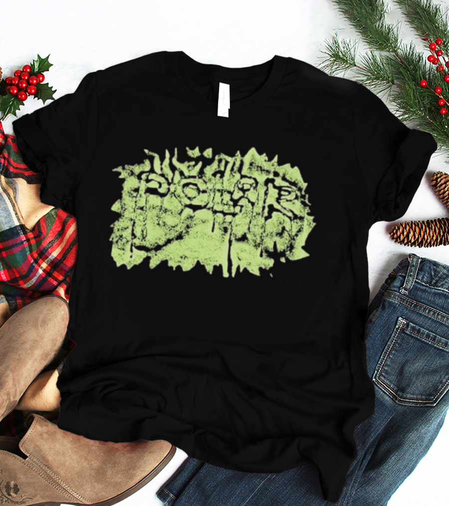 Polar Skate Co Wrinkle Lime Green Distressed T-Shirt