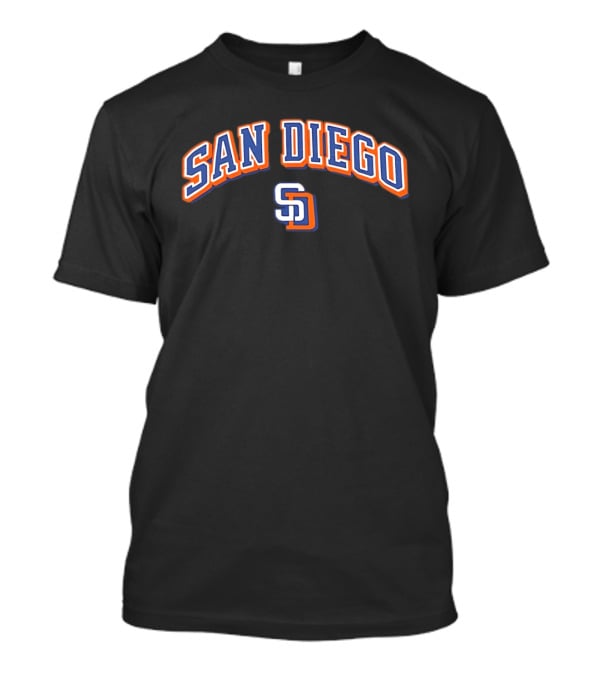San Diego Padres SD Blue Orange MLB Team T-Shirt
