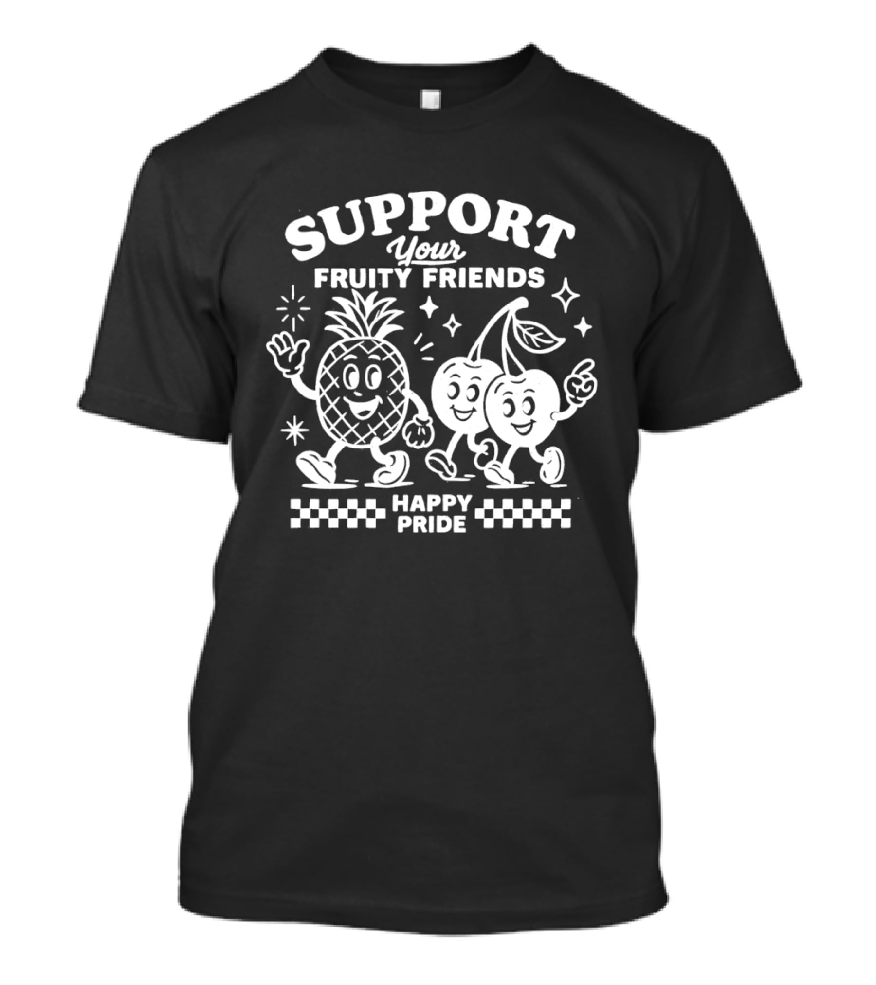 Support Your Fruity Friends Happy Pride Celebration T-Shirt