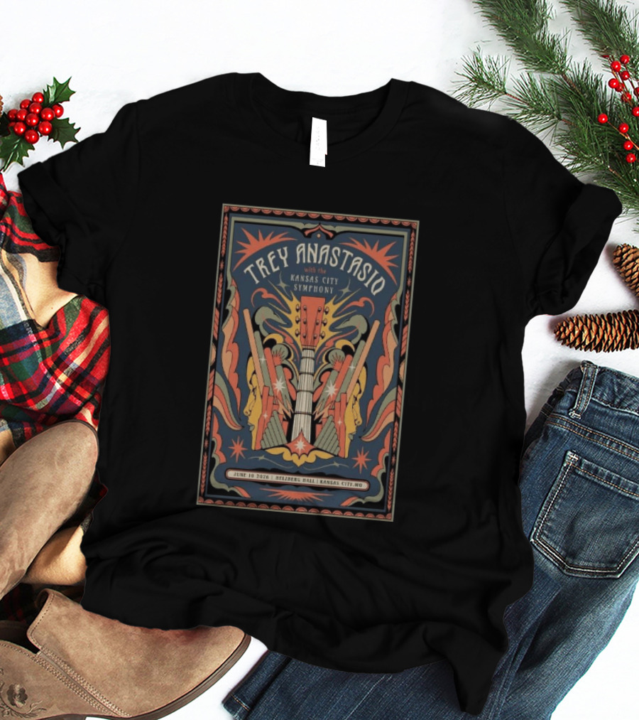 Trey Anastasio With The Kansas City Symphony June 10 2026 Helzberg Hall Kansas City MO T-Shirt