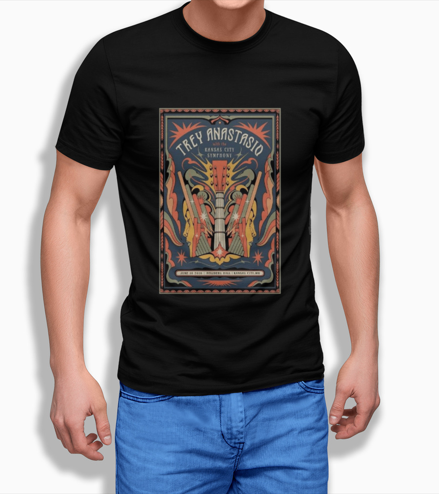 Trey Anastasio With The Kansas City Symphony June 10 2026 Helzberg Hall Kansas City MO T-Shirt