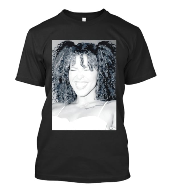 AEW Willow Nightingale Smile Black And White T-Shirt