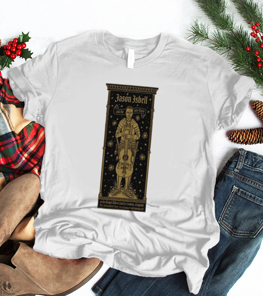 Jason Isbell And The 400 Unit Royal Albert Hall London 11th June 2026 Stars And Guitar T-Shirt