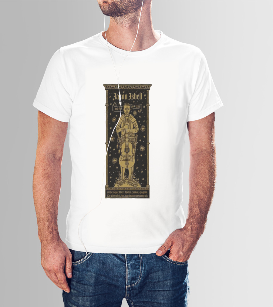 Jason Isbell And The 400 Unit Royal Albert Hall London 11th June 2026 Stars And Guitar T-Shirt