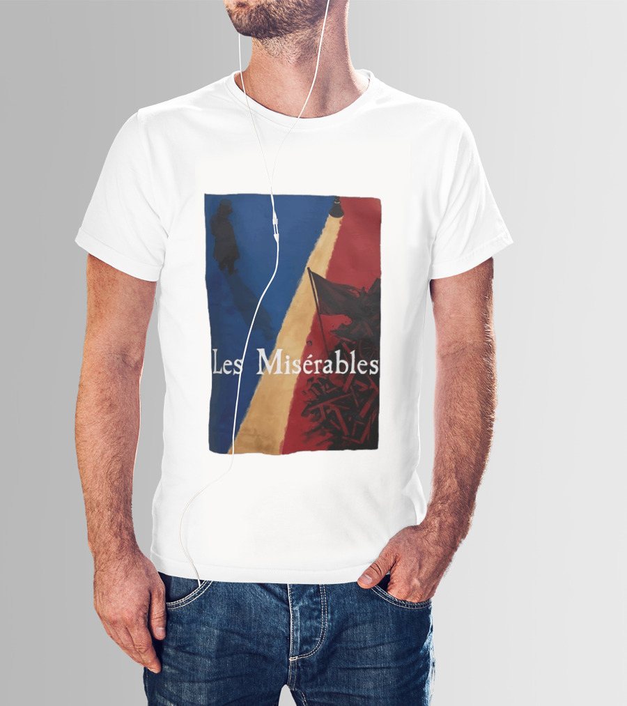 Les Misérables Barricade Tricolor Shadow And Flag Scenery T-Shirt