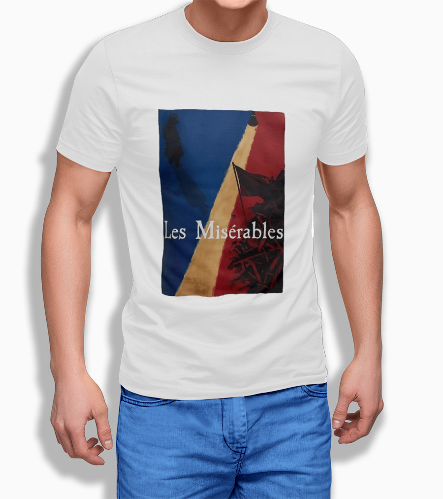 Les Misérables Barricade Tricolor Shadow And Flag Scenery T-Shirt
