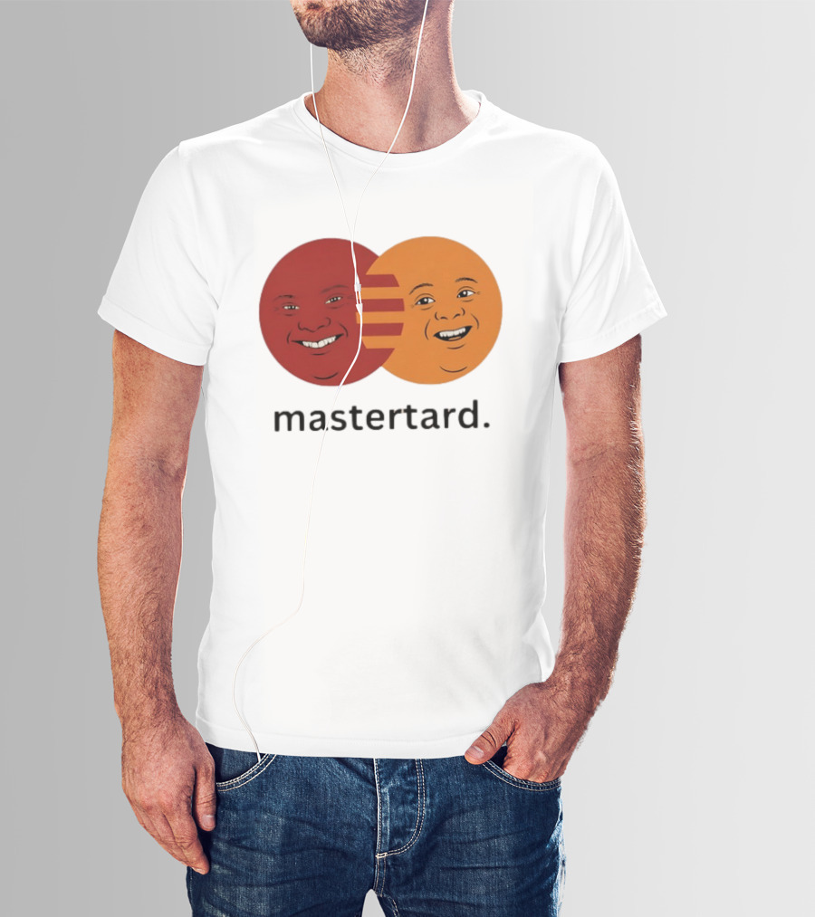 Mastertard Meme Funny Smile Parody Circles T-Shirt