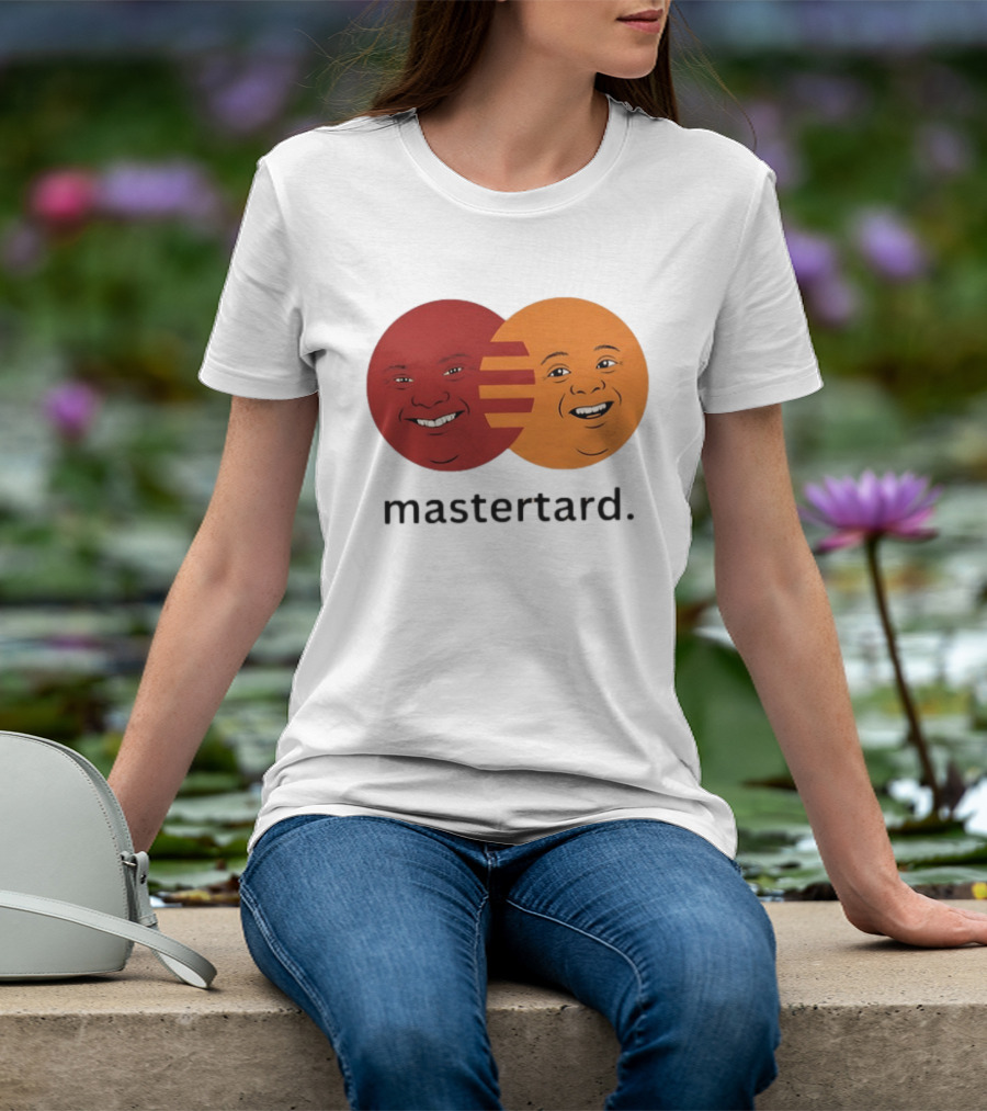 Mastertard Meme Funny Smile Parody Circles T-Shirt