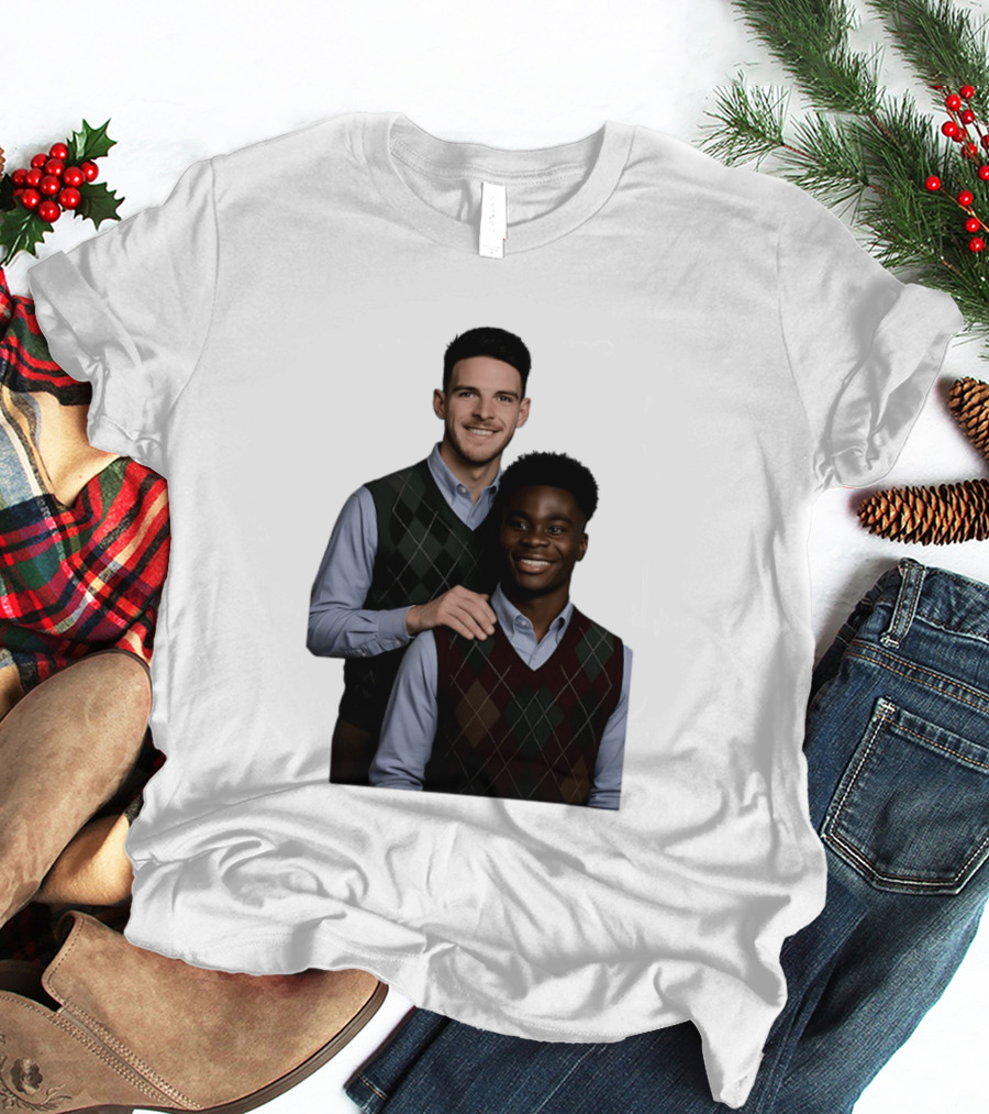 Saka Declan Rice Step Brother Arsenal FC Football Duo T-Shirt