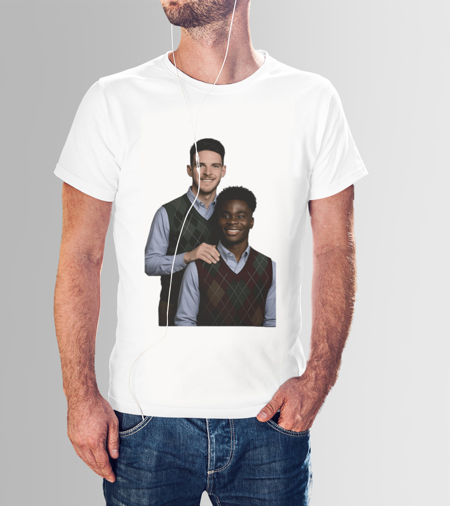 Saka Declan Rice Step Brother Arsenal FC Football Duo T-Shirt