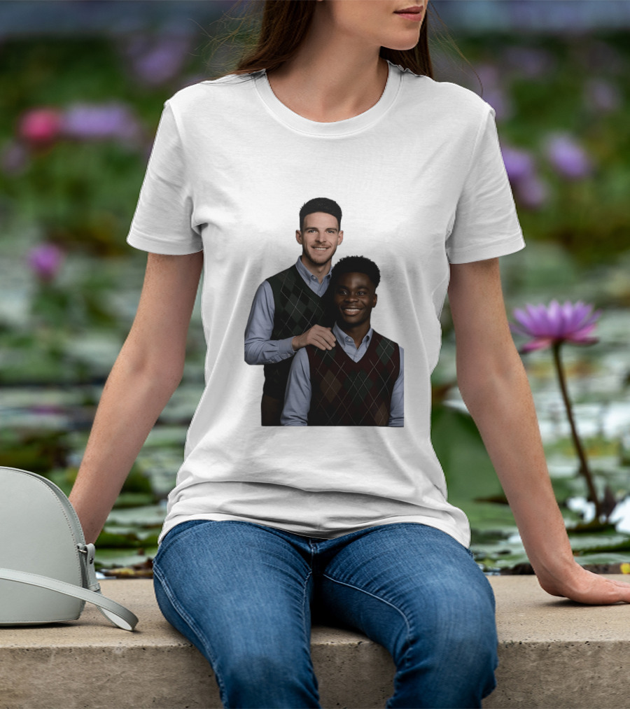 Saka Declan Rice Step Brother Arsenal FC Football Duo T-Shirt