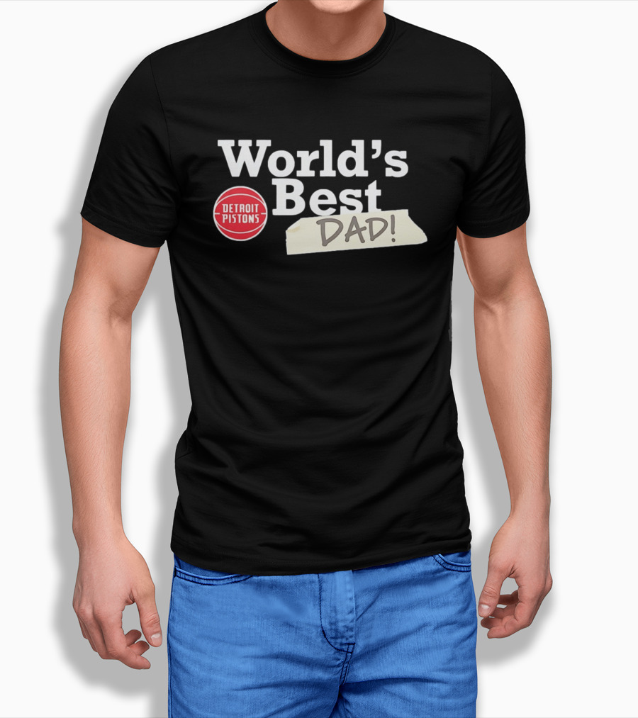 Detroit Pistons World's Best Dad 2026 T-Shirt