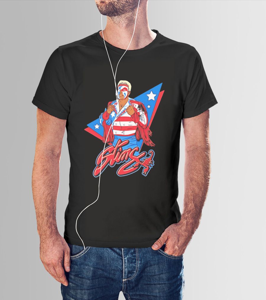 Sting USA Patriotic Jacket Red White Blue Stars Scorpion T-Shirt