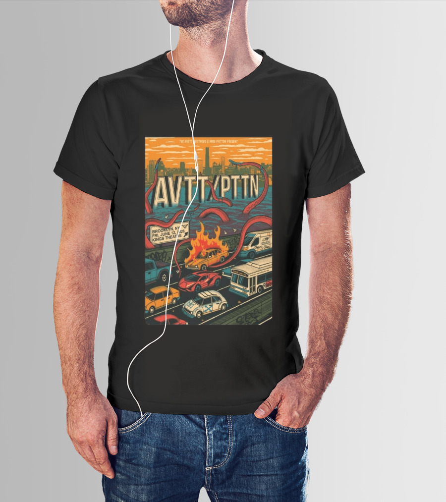 The Avett Brothers Mike Patton Brooklyn NY June 12 2026 Kings Theatre T-Shirt