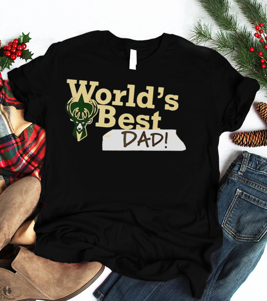Milwaukee Bucks World's Best Dad 2026 T-Shirt