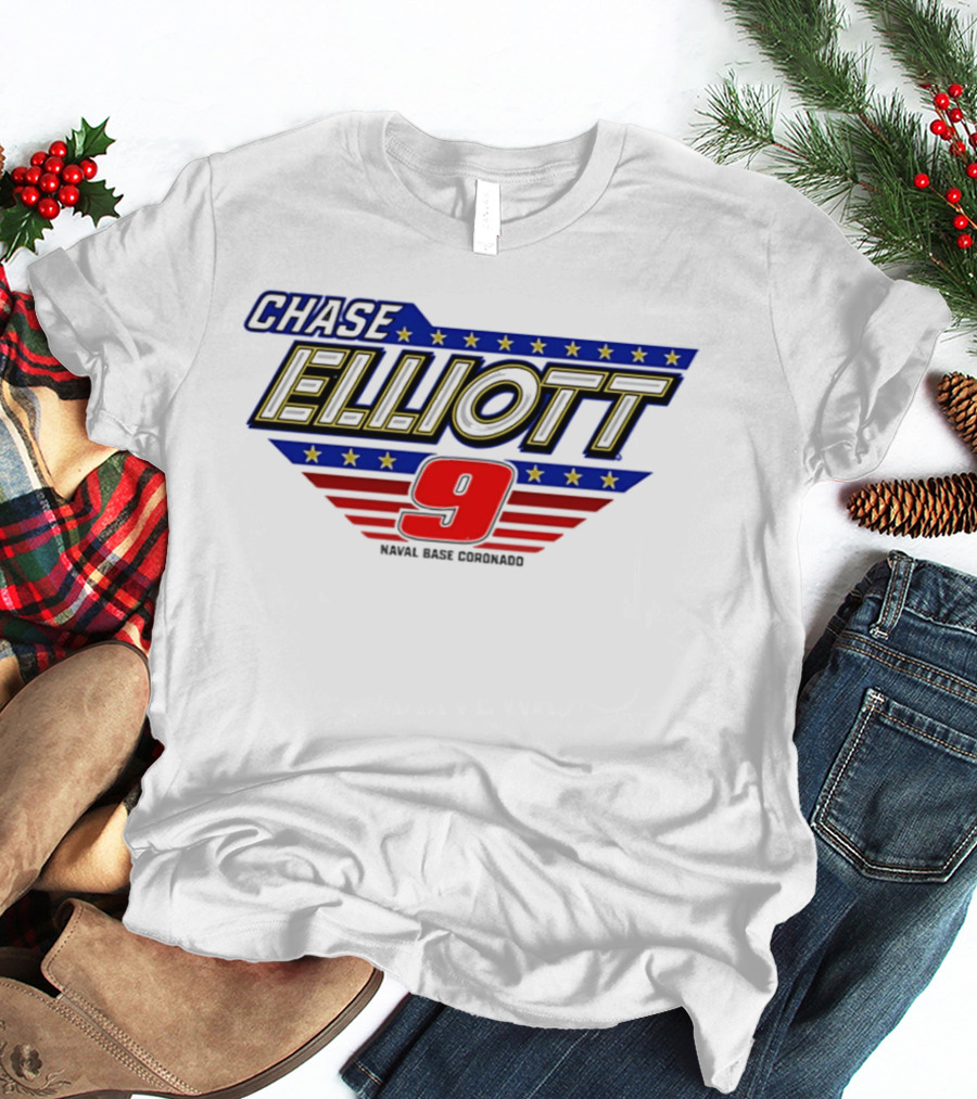 Chase Elliott 9 NAPA NASCAR Stars And Stripes San Diego T-Shirt