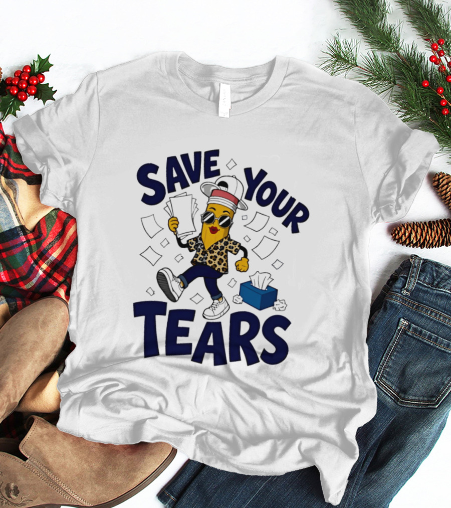 Cleveland Guardians MLB Hot Dog Save Your Tears 2026 Emoji T-Shirt