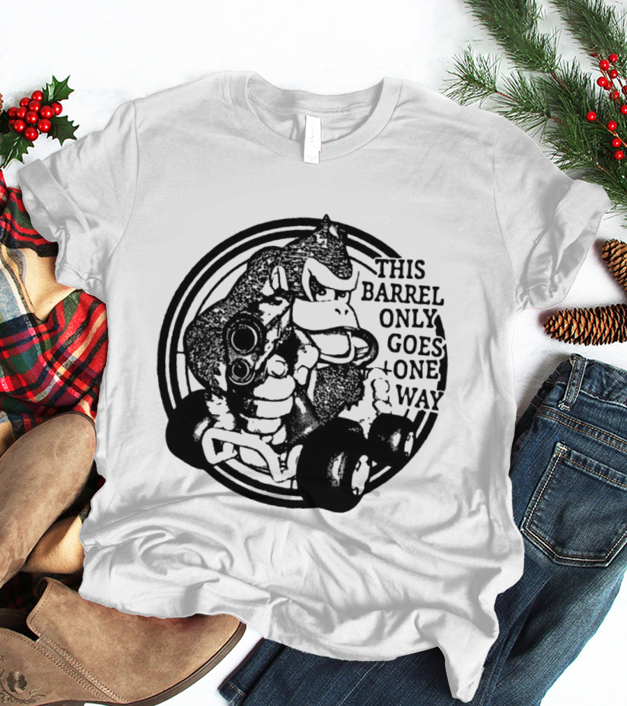Donkey Kong Country This Barrel Only Goes One Way T-Shirt
