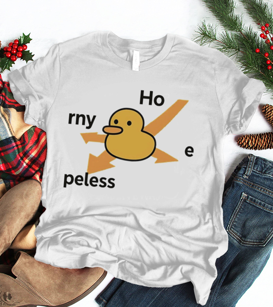Ho Rny Peless Duck Corner Direction Arrows T-Shirt