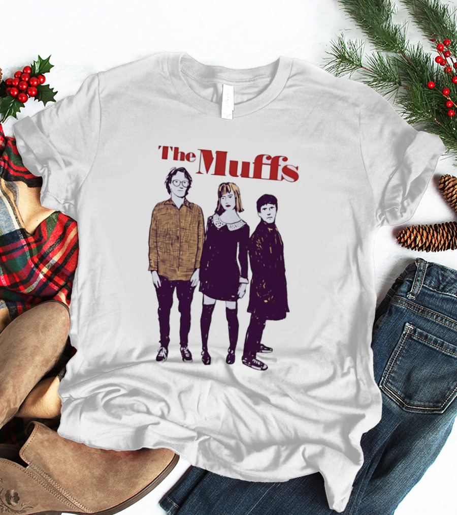 The Muffs Indie Rock Trio Illustrated Concert T-Shirt