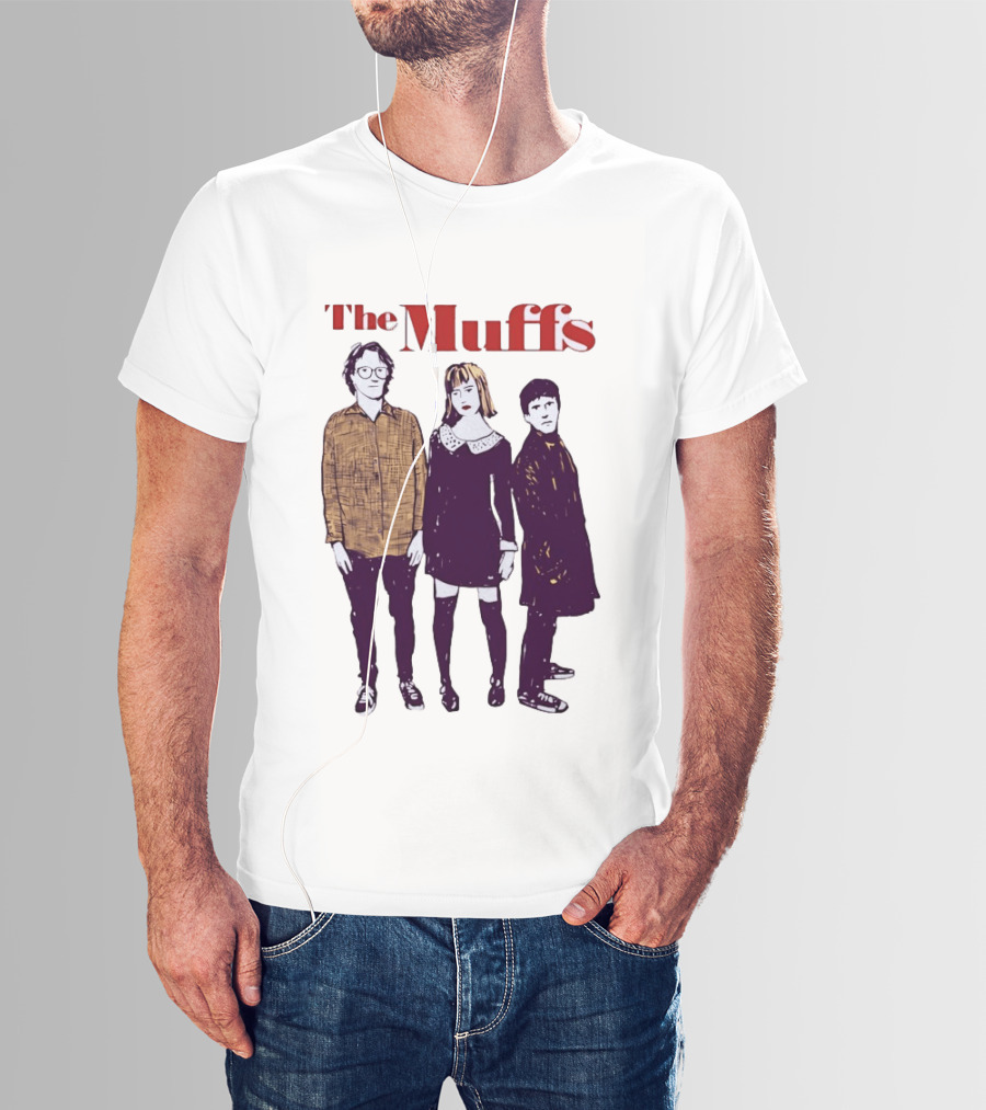 The Muffs Indie Rock Trio Illustrated Concert T-Shirt