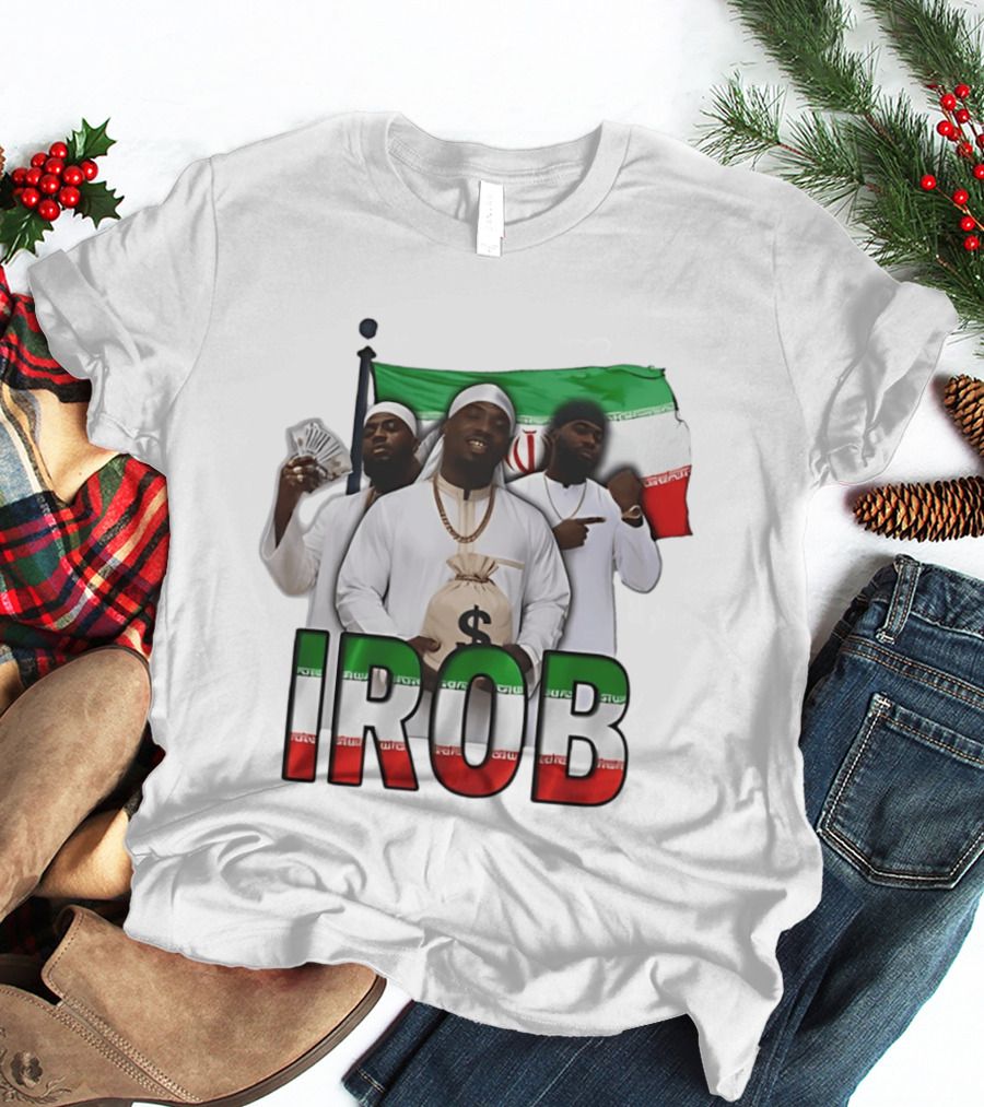 Irob Iran Flag Money Bag Trio T-Shirt