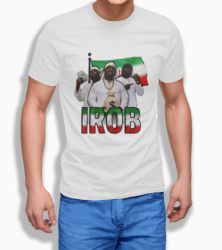 Irob Iran Flag Money Bag Trio T-Shirt
