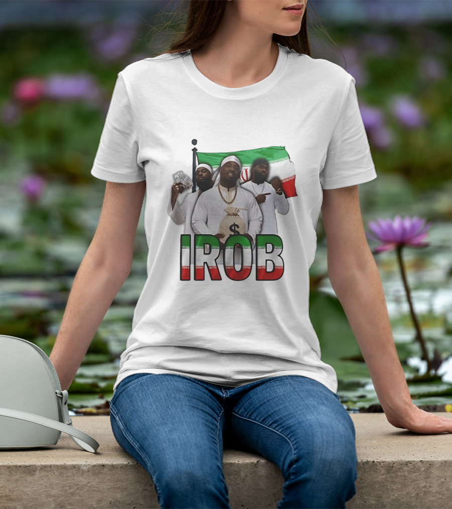 Irob Iran Flag Money Bag Trio T-Shirt