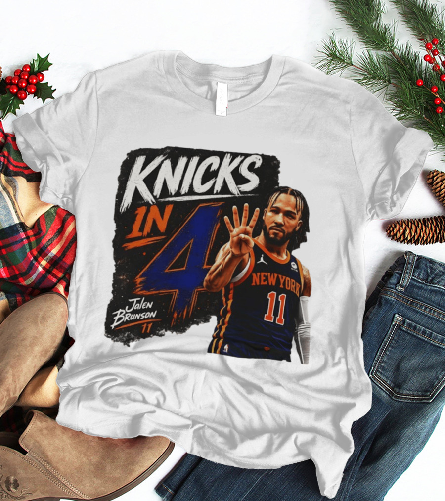Knicks In 4 Jalen Brunson 11 New York T-Shirt