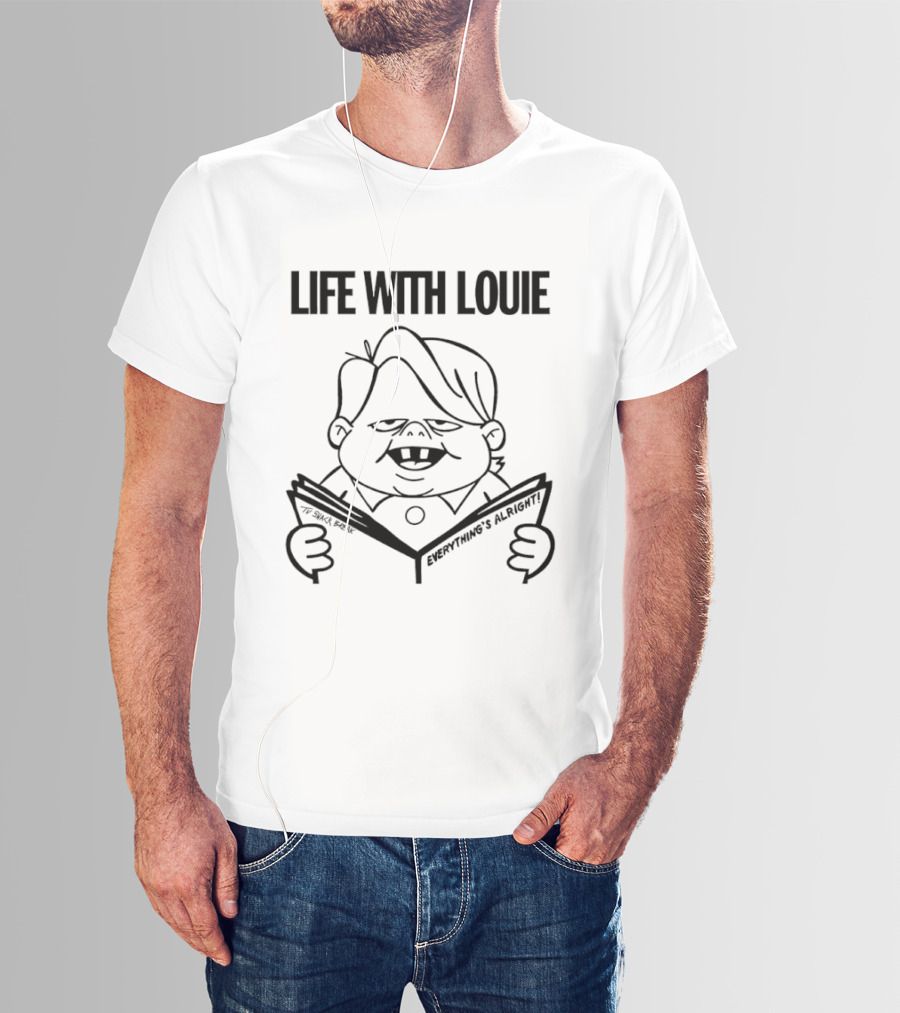 Life With Louie Everything's Alright Reading Comic T-Shirt
