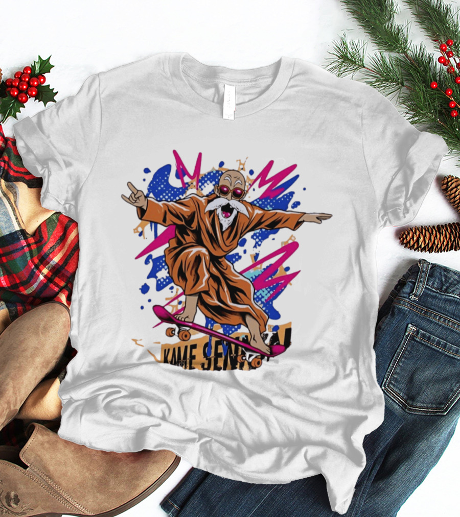 Master Roshi Kame Sennin Dragon Ball Skateboard Pop T-Shirt