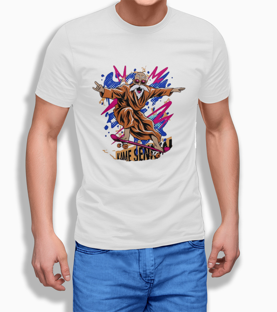 Master Roshi Kame Sennin Dragon Ball Skateboard Pop T-Shirt