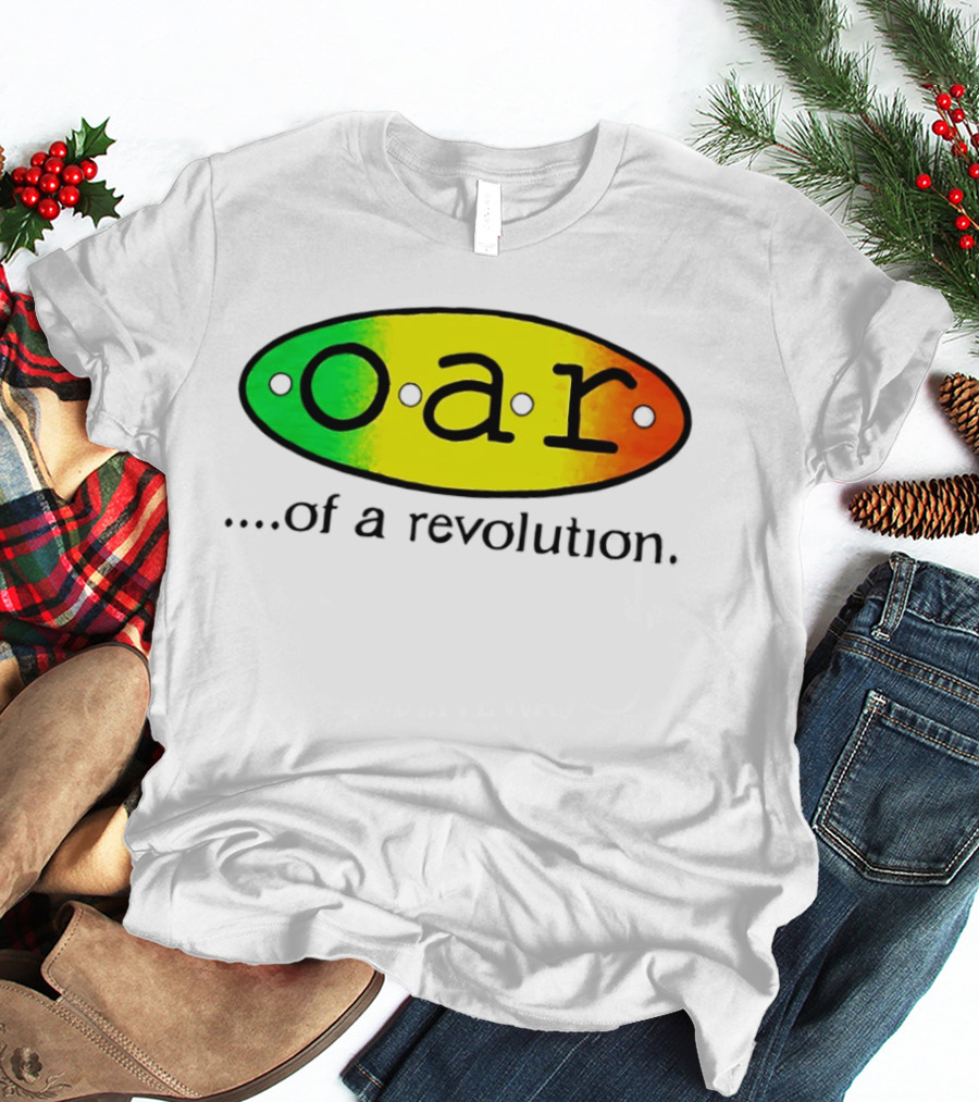 OAR Of A Revolution Gradient Oval Colorful T-Shirt