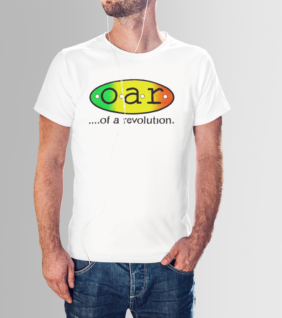 OAR Of A Revolution Gradient Oval Colorful T-Shirt
