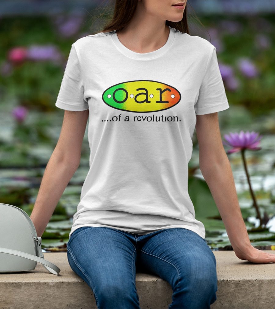 OAR Of A Revolution Gradient Oval Colorful T-Shirt