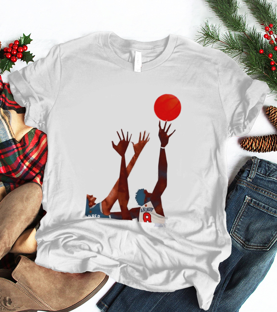 OG Anunoby Basketball Reaching Action Harper White T-Shirt